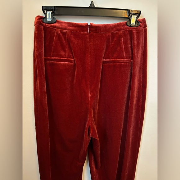 Yumi Kim. City Slicker Velvet Pants. Brick Velour. Medium - Picture 6 of 15